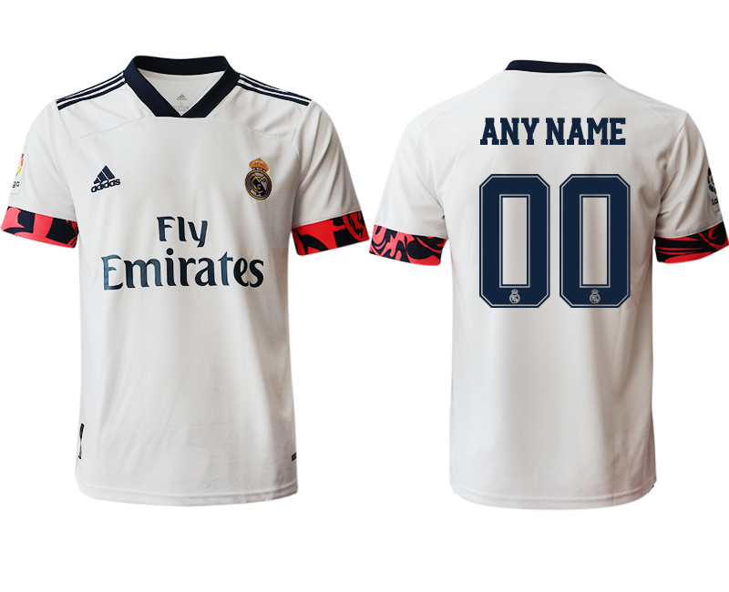 Men 2020-2021 club Real Madrid home aaa version customized white Soccer Jerseys2